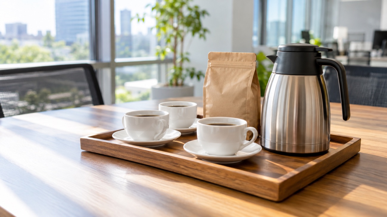 PG COFFEE オフィスの来客用コーヒー