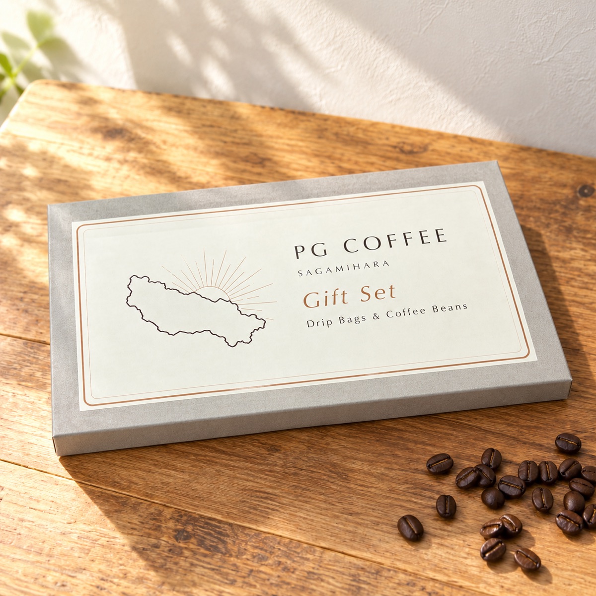 PG COFFEEのギフトセットの箱